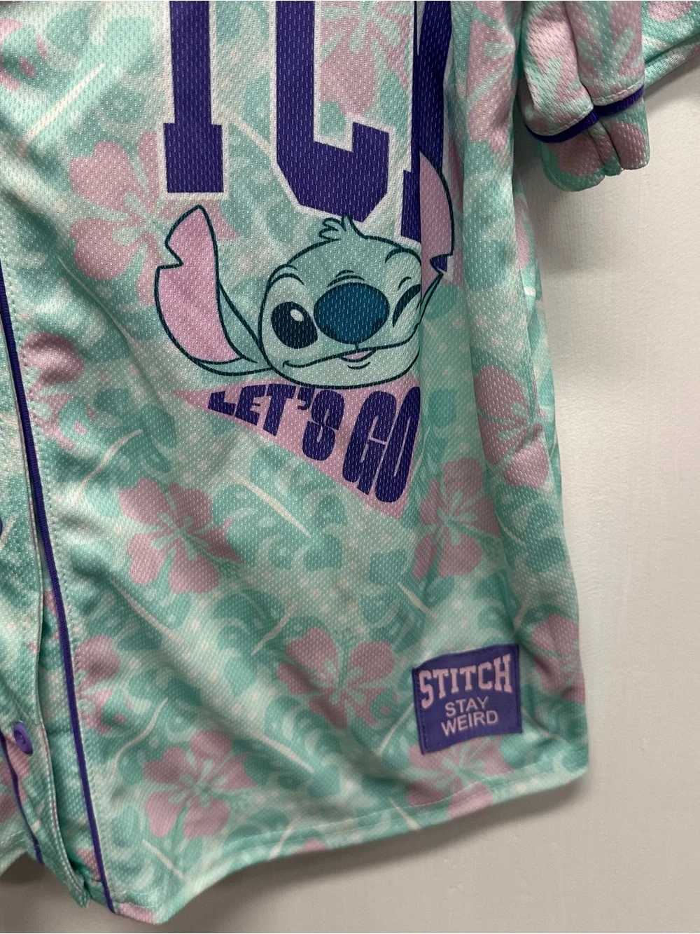 Lilo & Stitch softball jersey shirt kids size 2xl